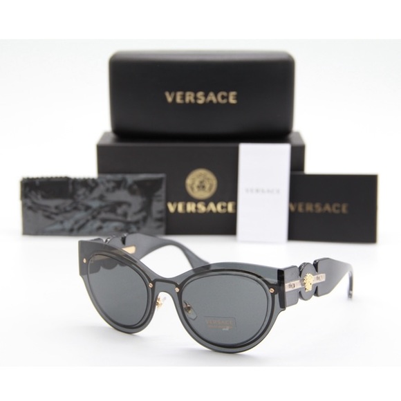 NEW VERSACE VE2234 1002/87 SUNGLASSES VERSACE MEDUSA VE 2234 GREY - Picture 9 of 12